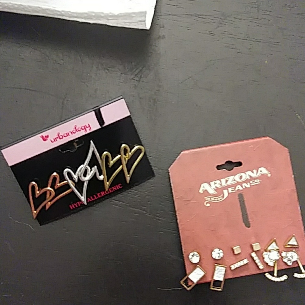 Two sets of earrings
